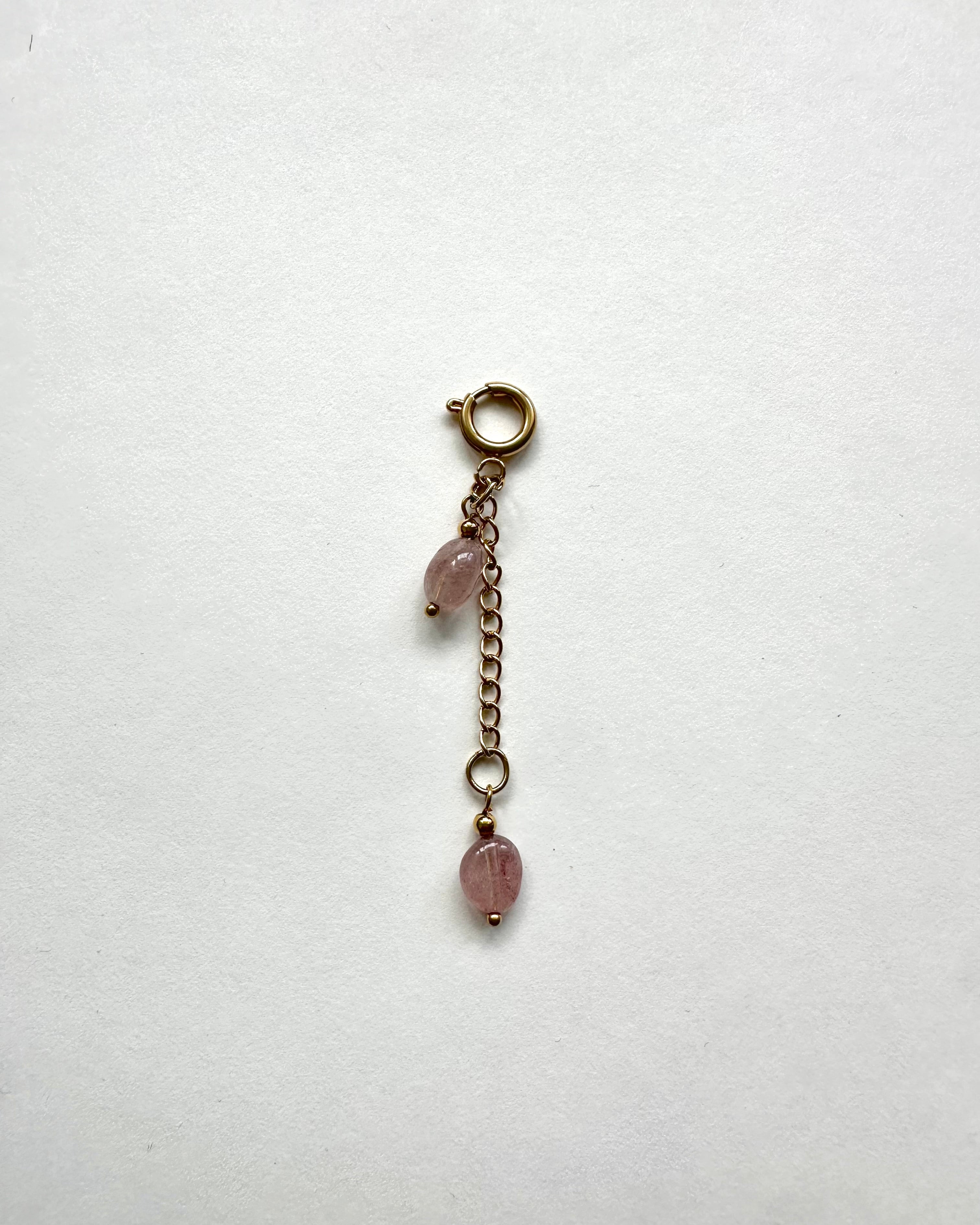 Pendentif Quartz Rose
